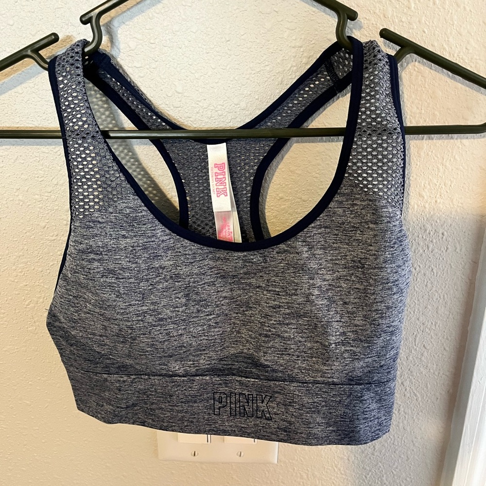 Blue Victoria  secret sports bra, size: medium ,
